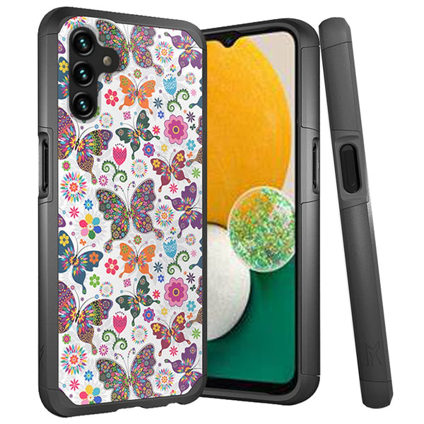 Samsung Galaxy A13 5G MetKase Original ShockProof Case Cover (Harmonious Butterfly Floral)