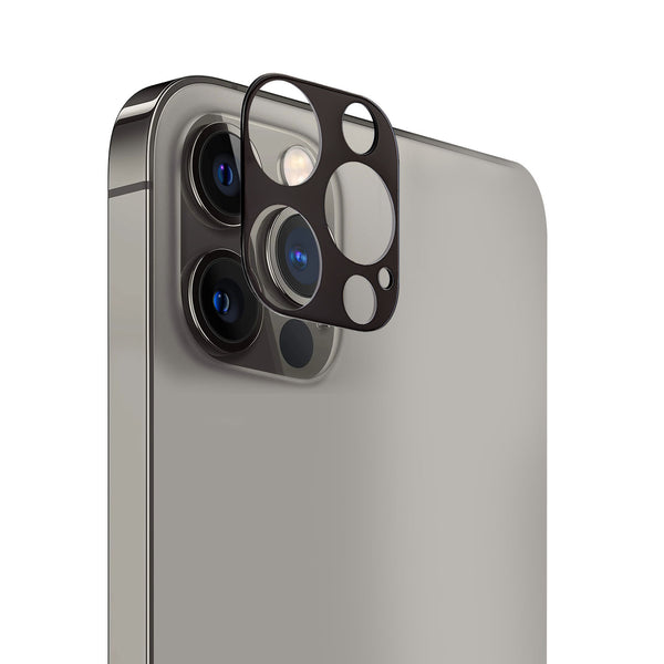 Apple iPhone 11 Pro Max / XS Max Camera Lens Colored Edge Tempered 2.5D (Black)