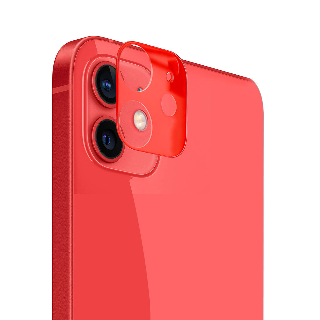 iPhone 11 Camera Lens Colored Edge Tempered 2.5D (Red)
