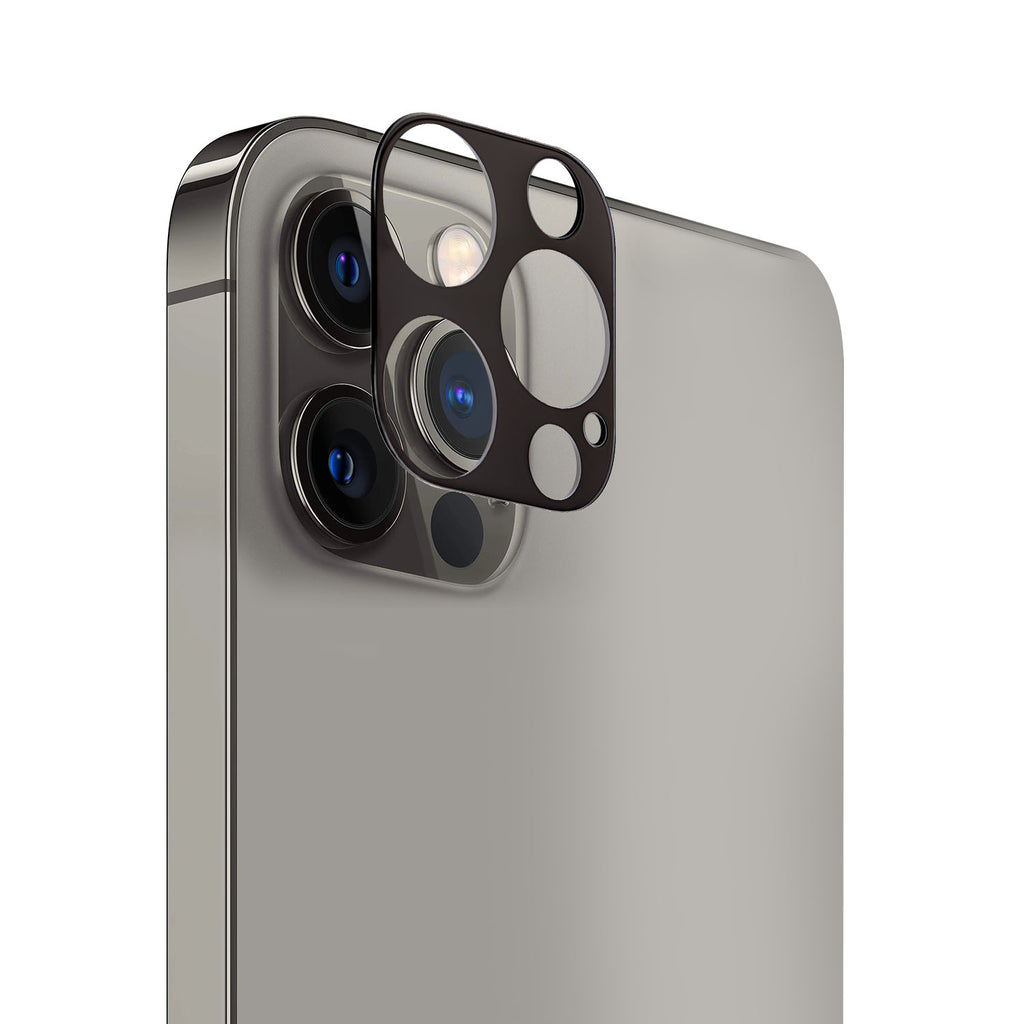 iPhone 13 Pro Max Camera Lens Colored Edge Tempered 2.5D (Black)