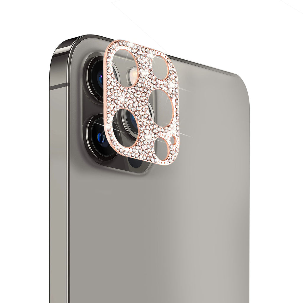 iPhone 13 Pro Camera Lens Zinc Alloy With Diamond (Rose Gold)