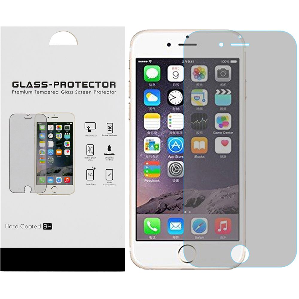 Apple iPhone 6 Plus 6s Plus 5.5 inch Bulk White Paper Card Package Tempered Glass
