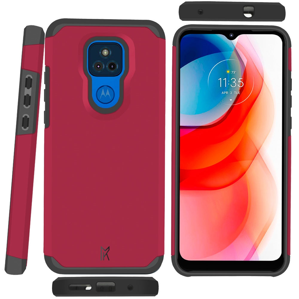 Motorola Moto G Play 2021 Premium Minimalistic Slim Tough ShockProof Hybrid Case Cover (Virtual Pink)