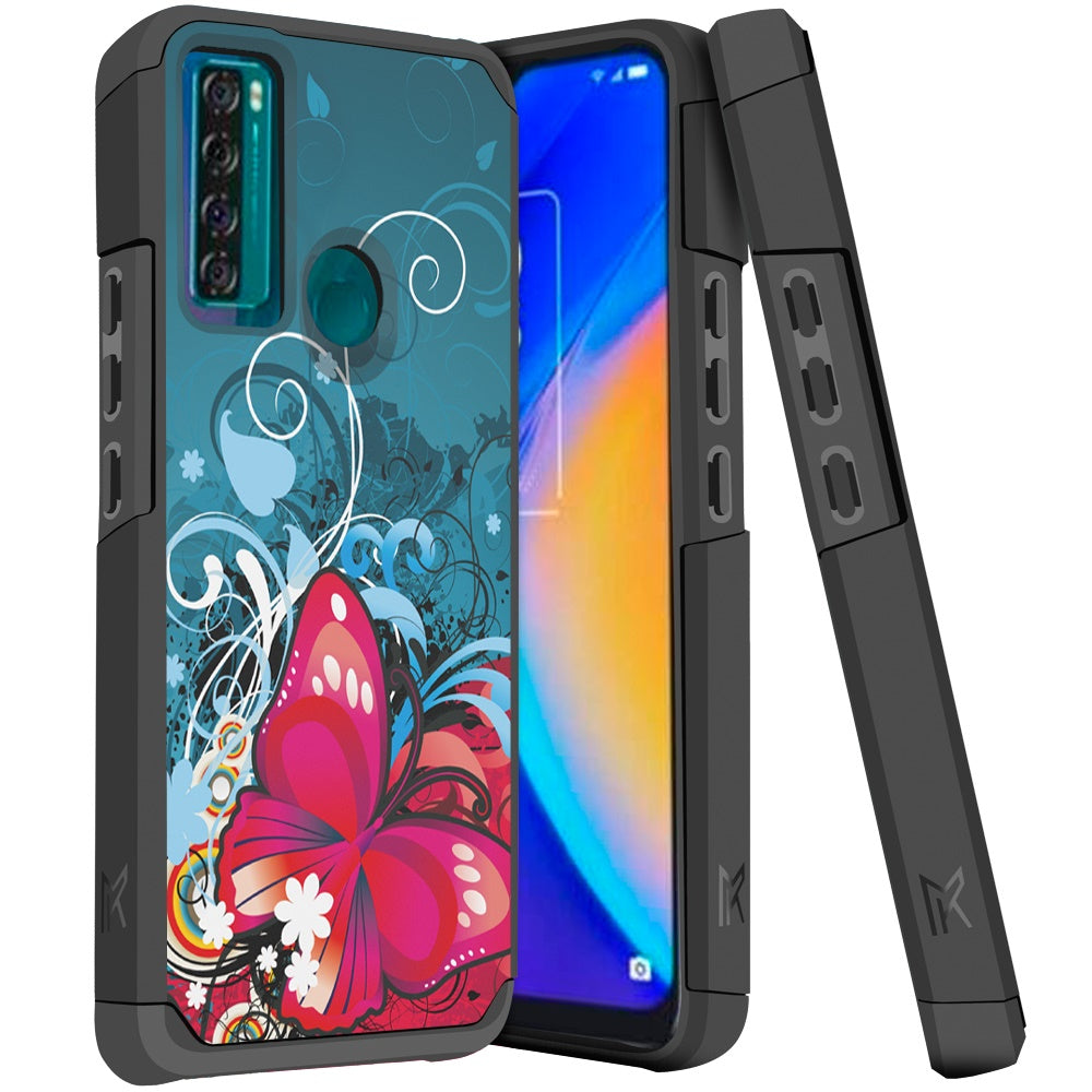 TCL 20 XE MetKase Original ShockProof Case Cover (Butterfly Bliss)