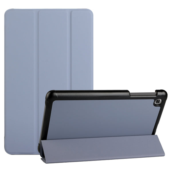 Alcatel Joy Tab 2 Trifold Magnetic Closure PU Leather Case Cover (Light Purple)